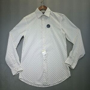 Ben‎ Sherman Stretch Men's Long Sleeve Button Up Dress Shirt Size 14-14.5-32/33